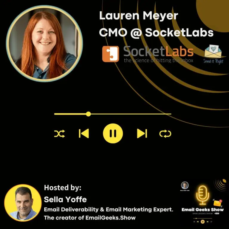 Lauren Meyer, CMO @ SocketLabs, and the creator of the newsletter Send-It-Right