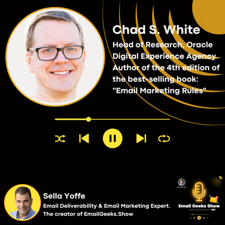 Chad S. White Head of Research, Oracle Digital Experience Agency, and the author of the best-selling book: \”Email Marketing Rules\”